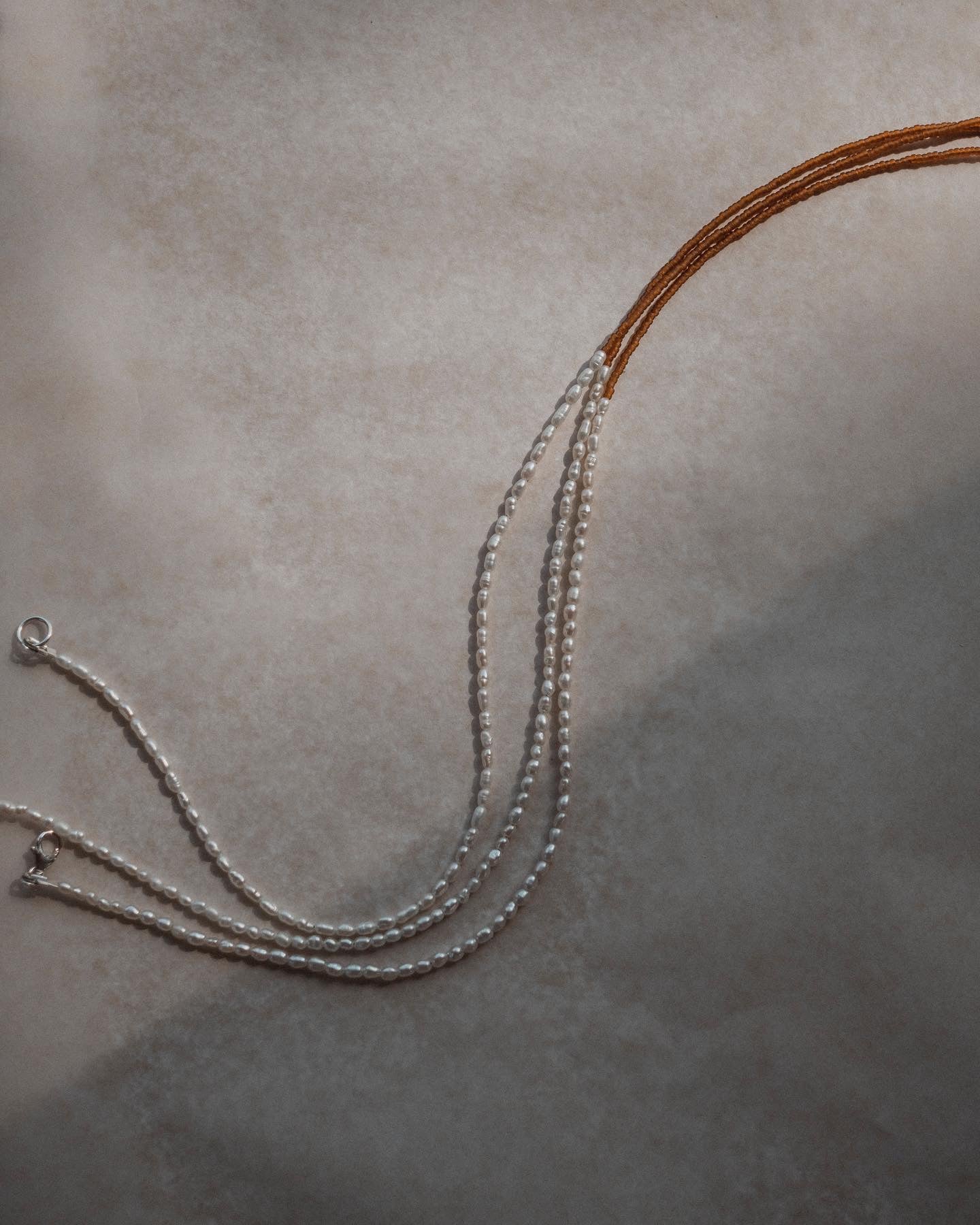 Lele Pearl Necklace - Caramel