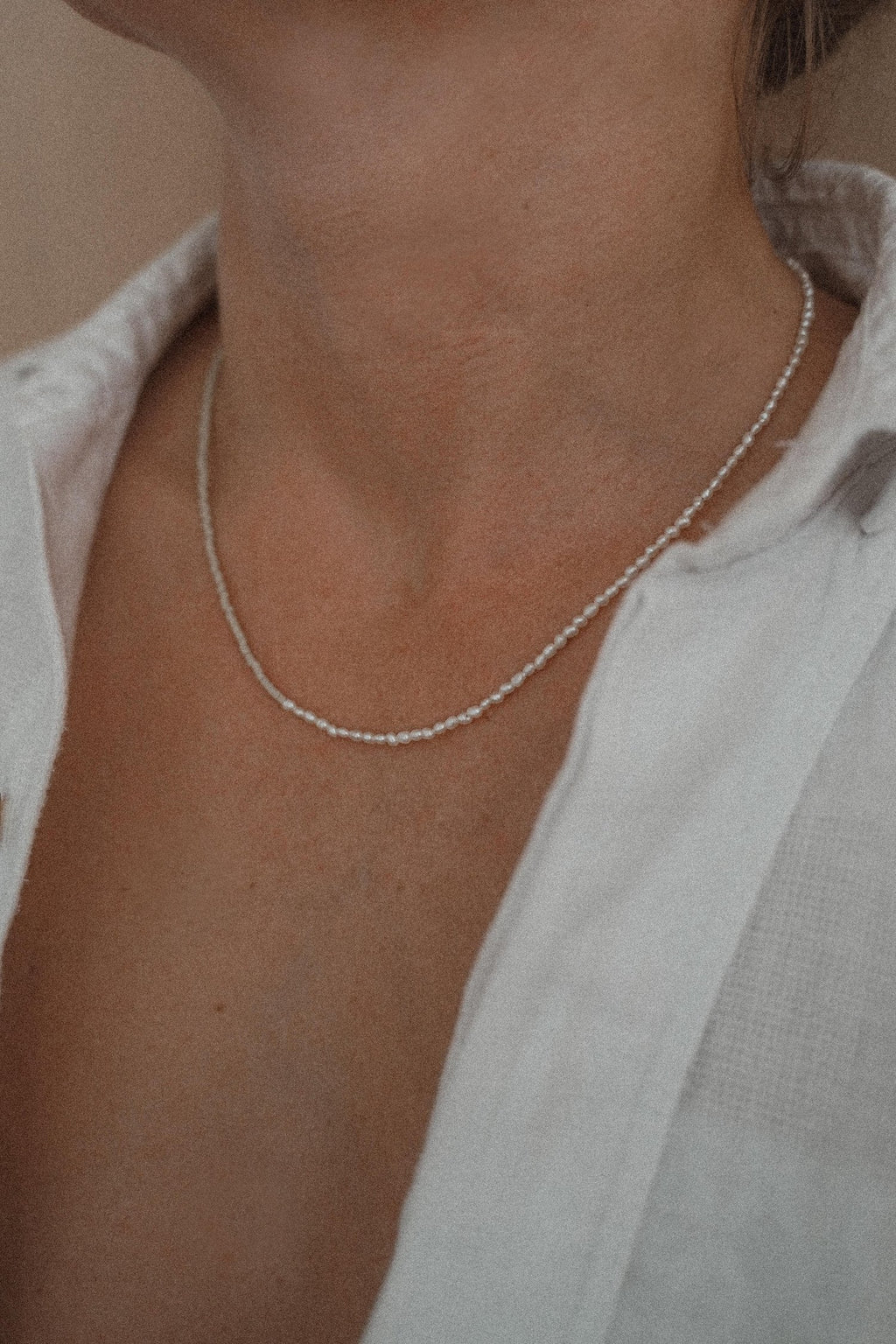 PRE-ORDER Lele Pearl Necklace - Bone
