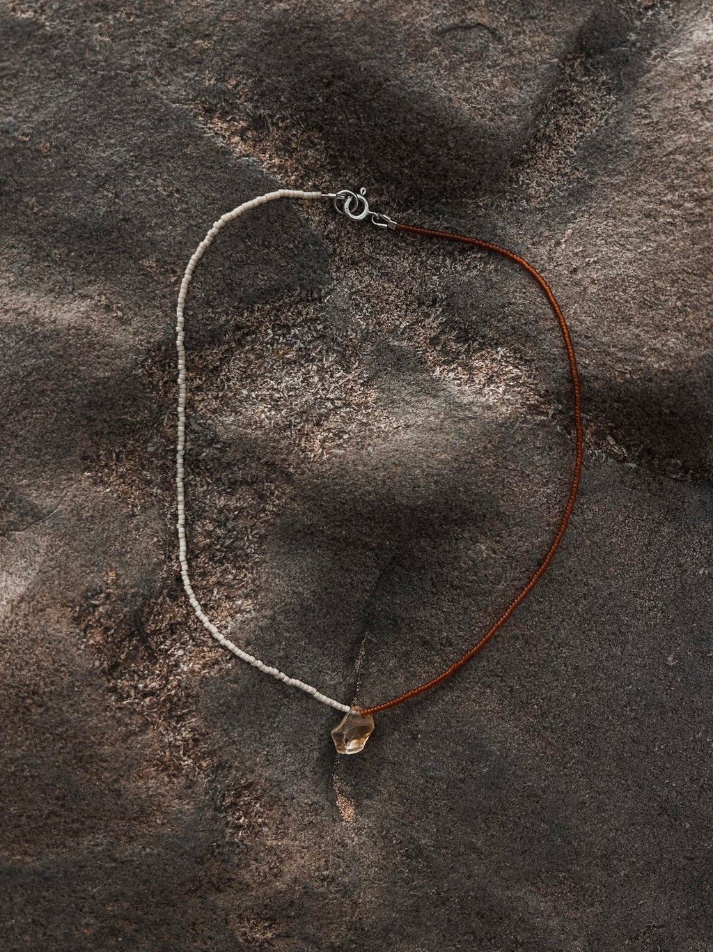 Citrine Necklace - Sand