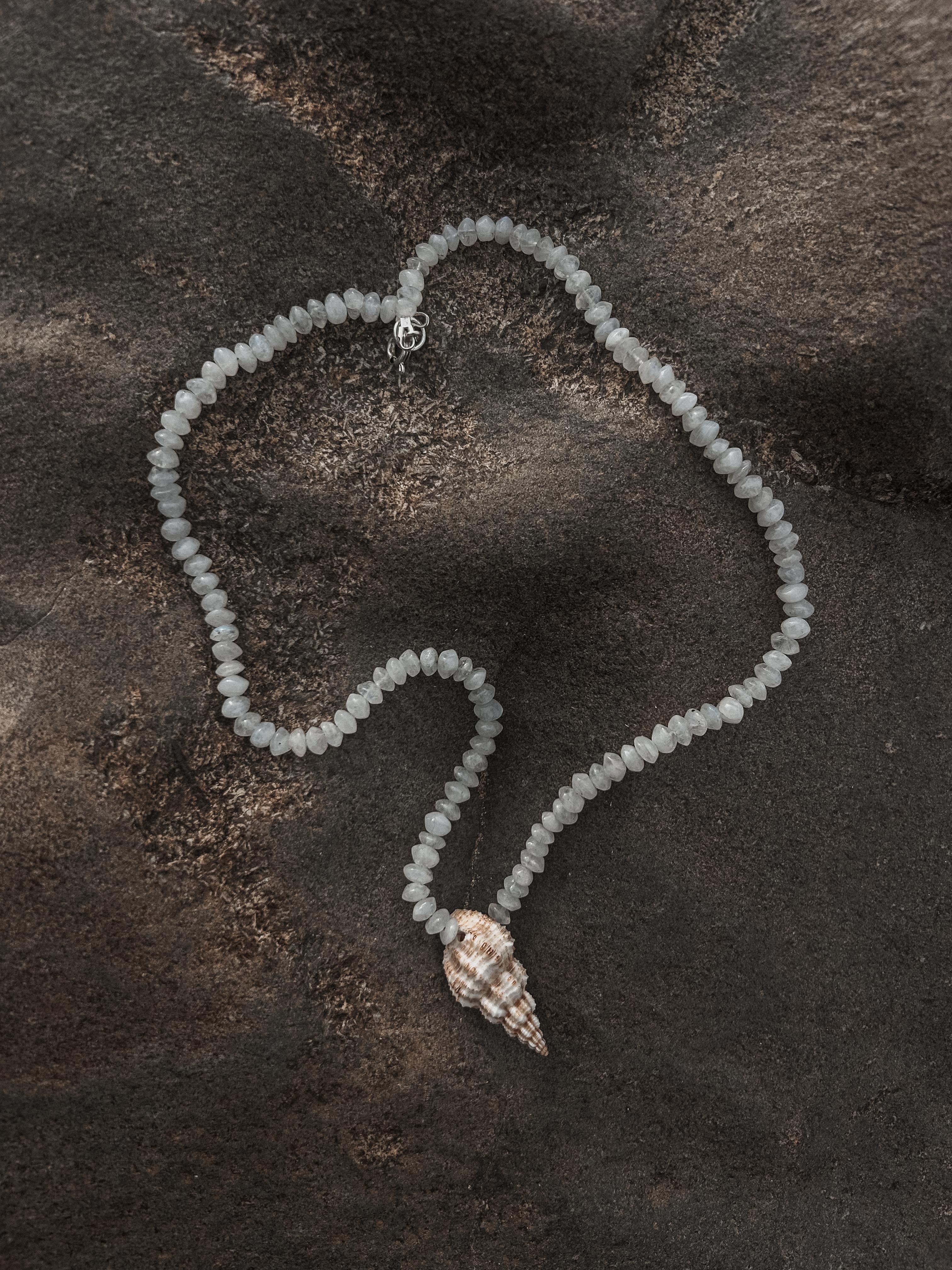 Moonshell Necklace - White #03