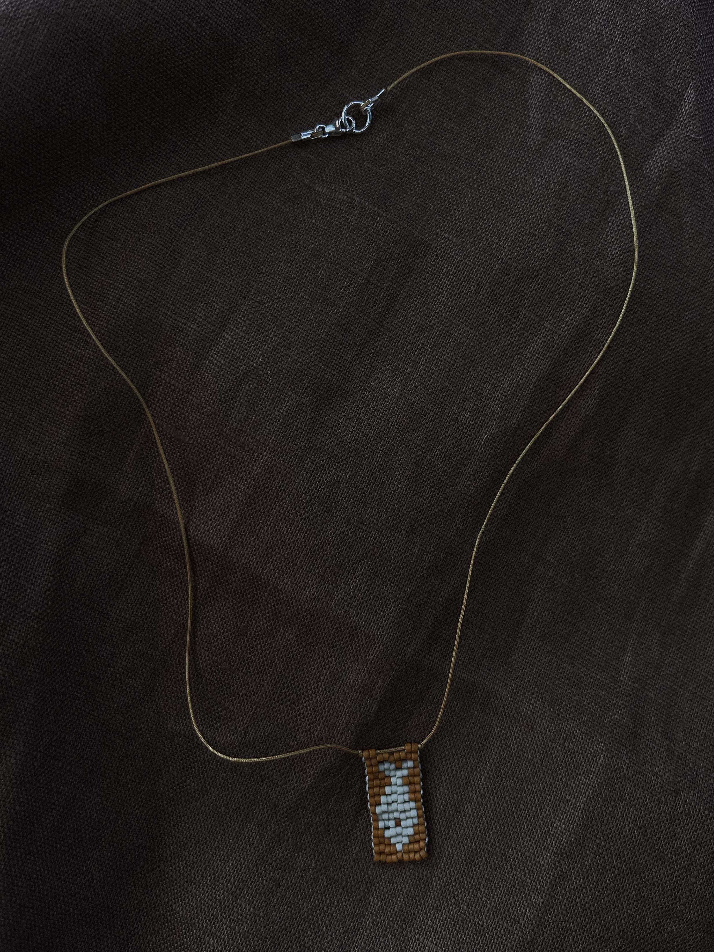 Pez Necklace - Peyote weave