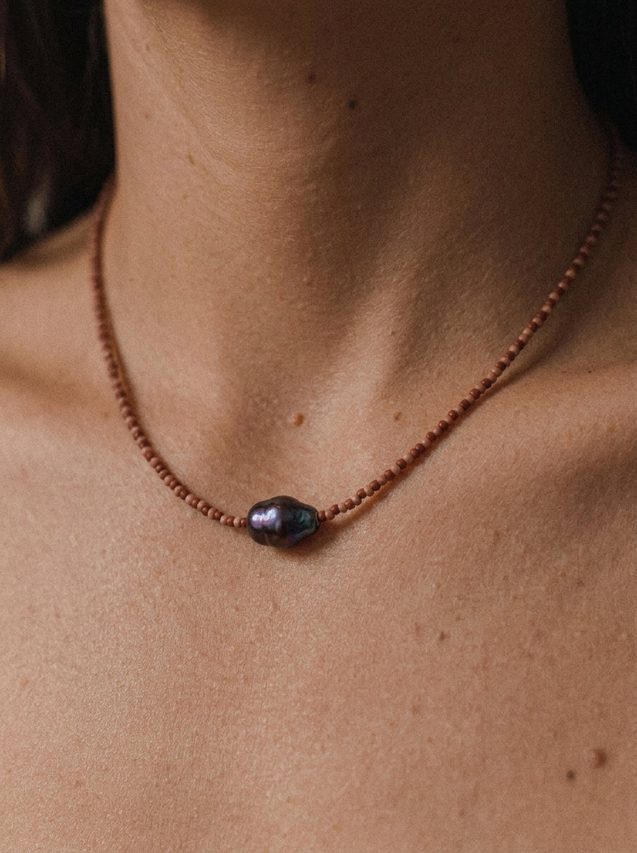 Purple rain necklace