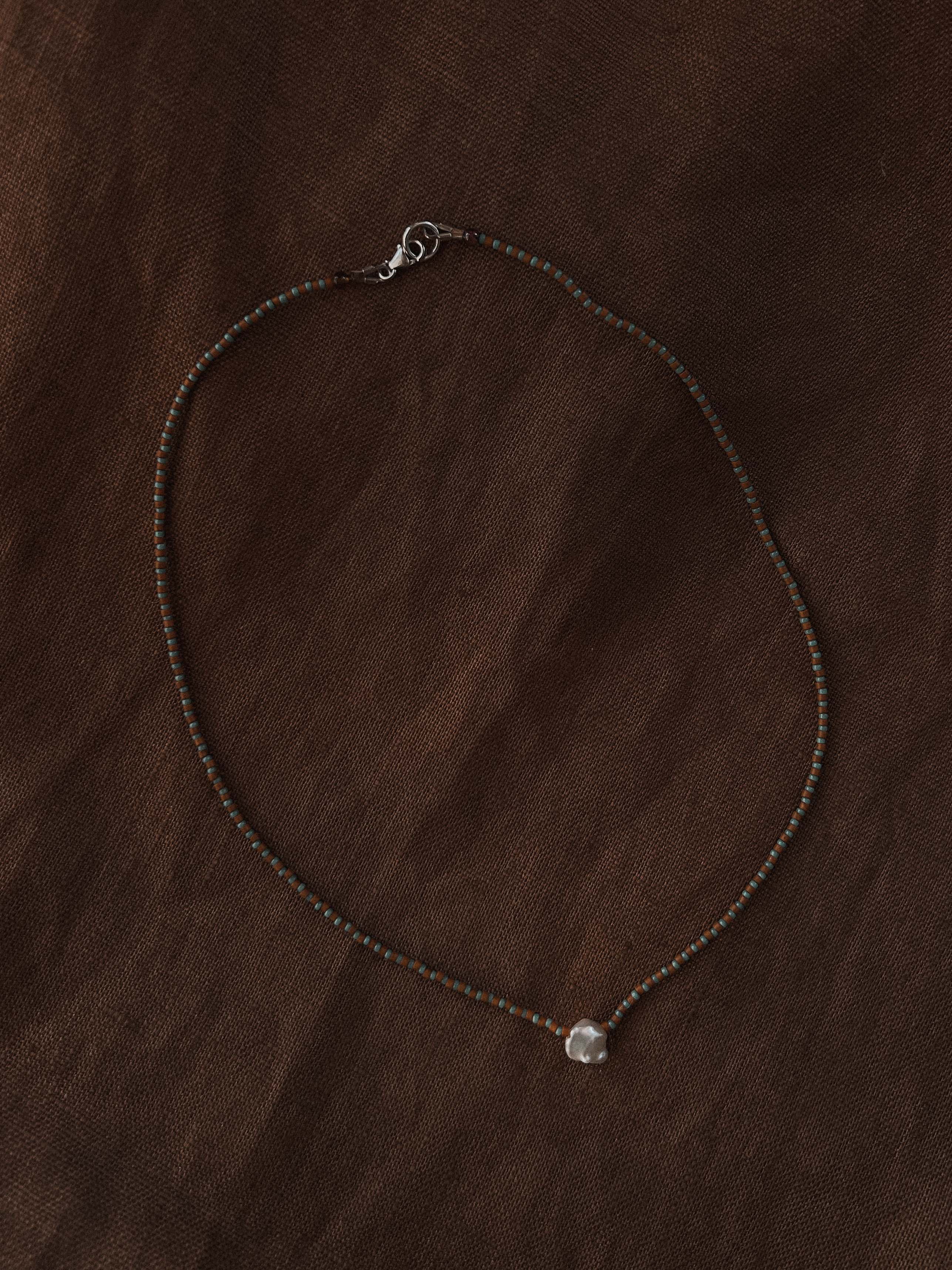 Ida Necklace- Brown Sky