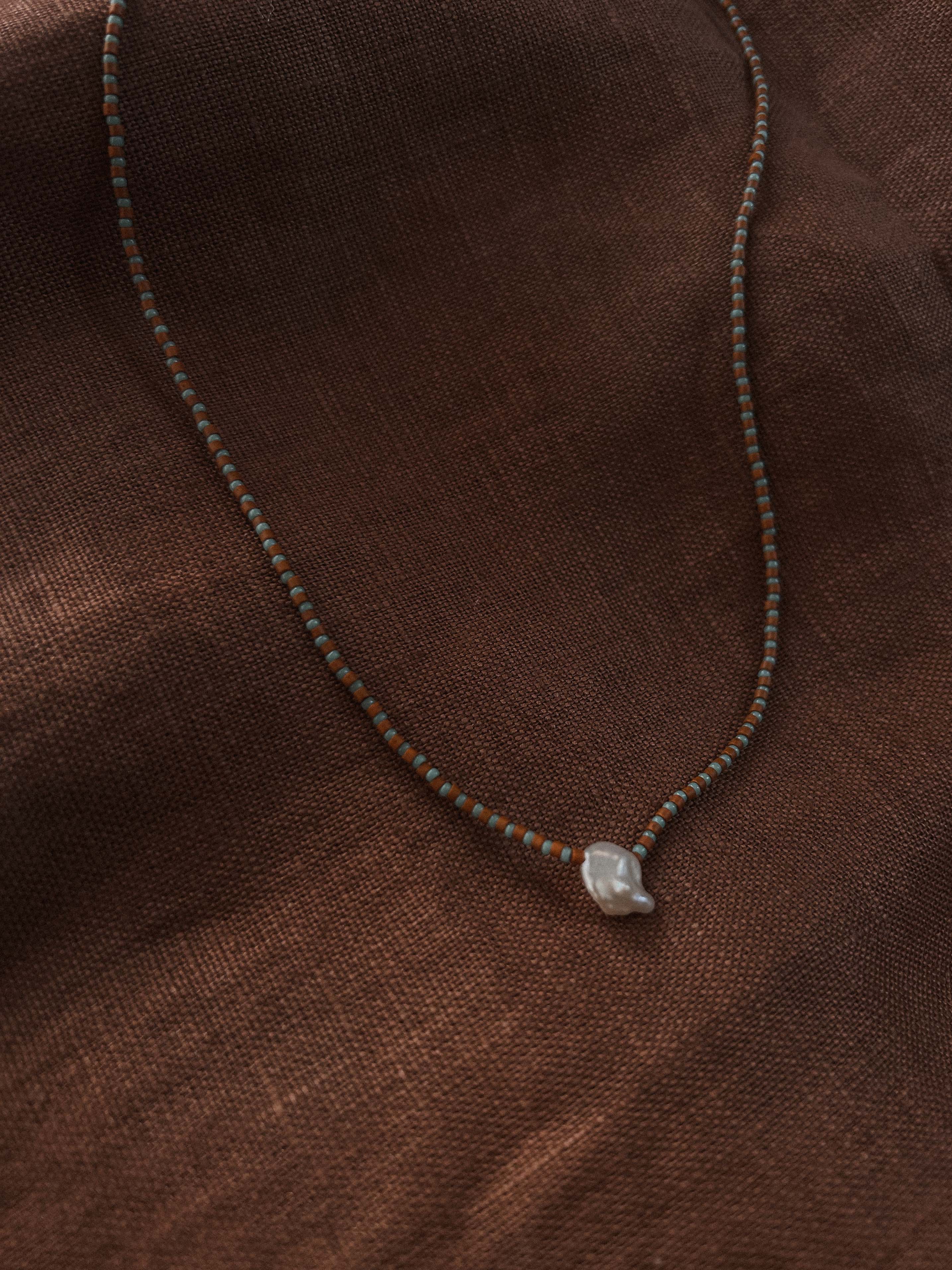 Ida Necklace- Brown Sky